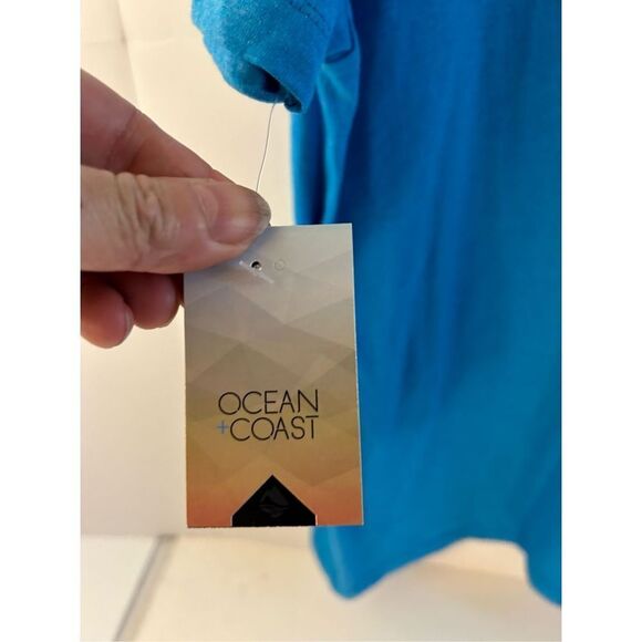 Ocean & Coast t-shirt large New Swordfish Stars Stripes turquoise heather - Picture 2 of 9